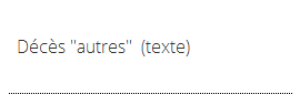 Dcs "autres"  (texte)